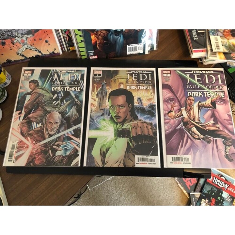 STAR WARS JEDI FALLEN ORDER DARK TEMPLE #1-3 (2019) — 1st SISTER TRILLA —VF-/NM